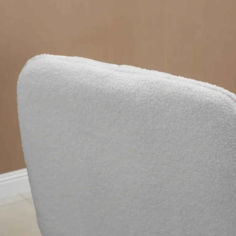 Gungstol Relaxstol Grå av Sherpa Fleece och Metall