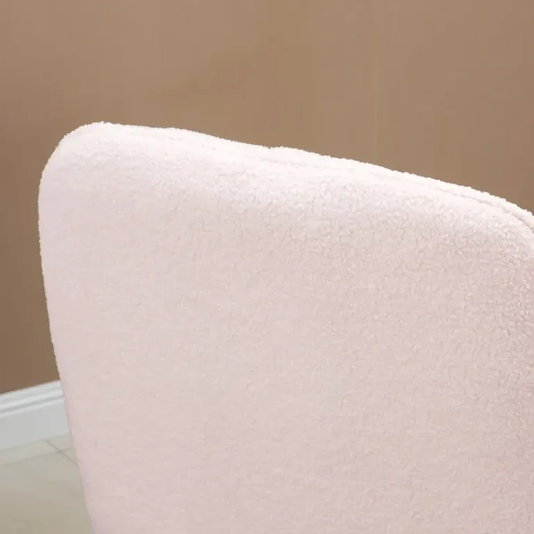 Gungstol Relaxstol Rosa av Sherpa Fleece 63 x 95 x 97 cm