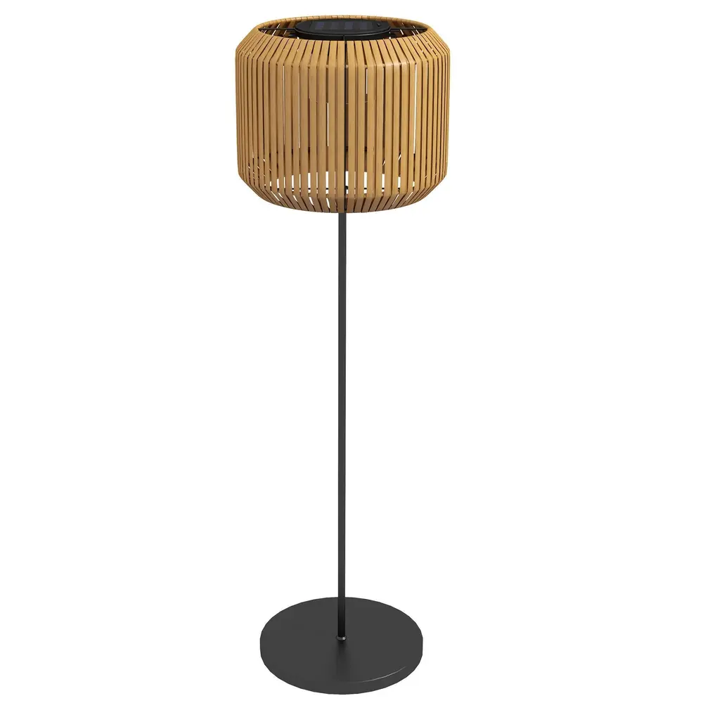 Solträdgårdslampa i Rattanstil Automatisk Tändning 130 Cm
