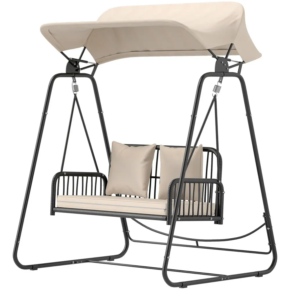 Hammock Trädgårdsgunga 2-Sits Khaki 149 x 121 x 180 Cm