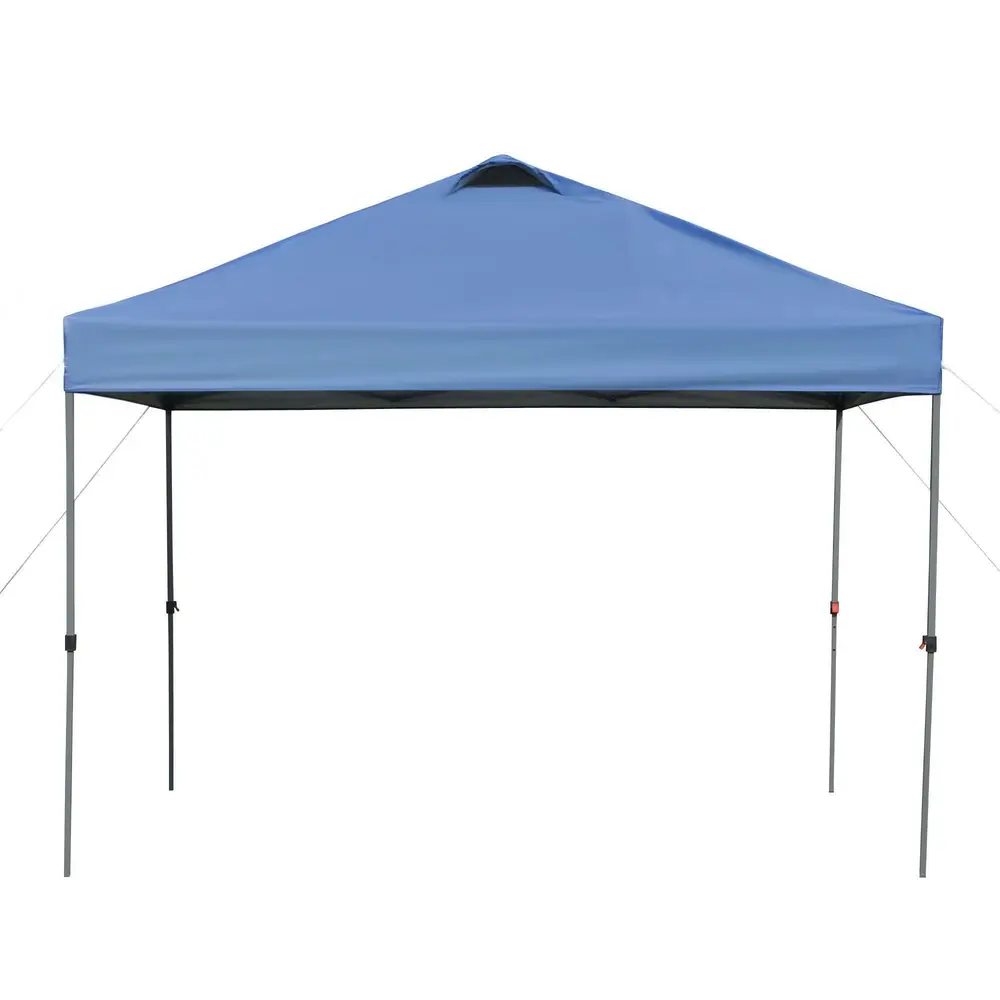 Lusthus Paviljong Pop-Up Partytält Blå av Polyester 3 x 3 M