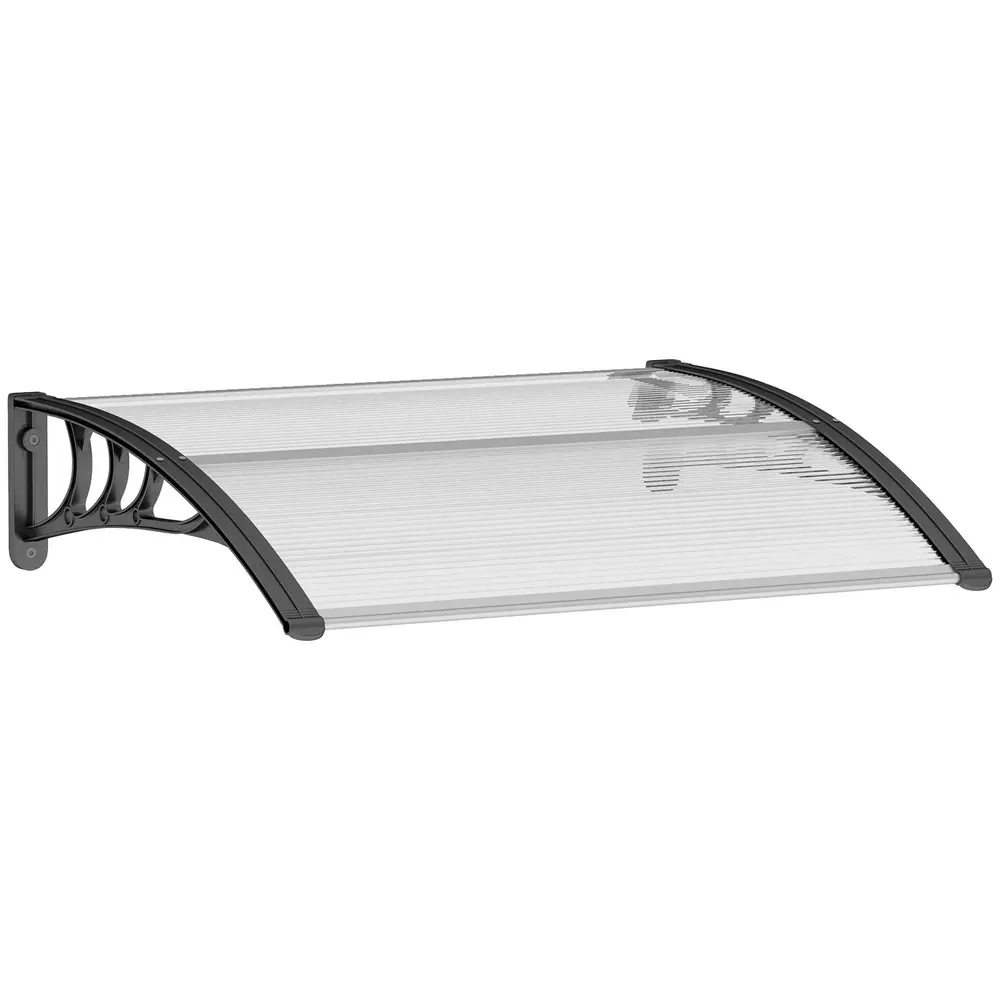 Transparent Entrétak Polykarbonat Skärmtak 75 x 100 Cm