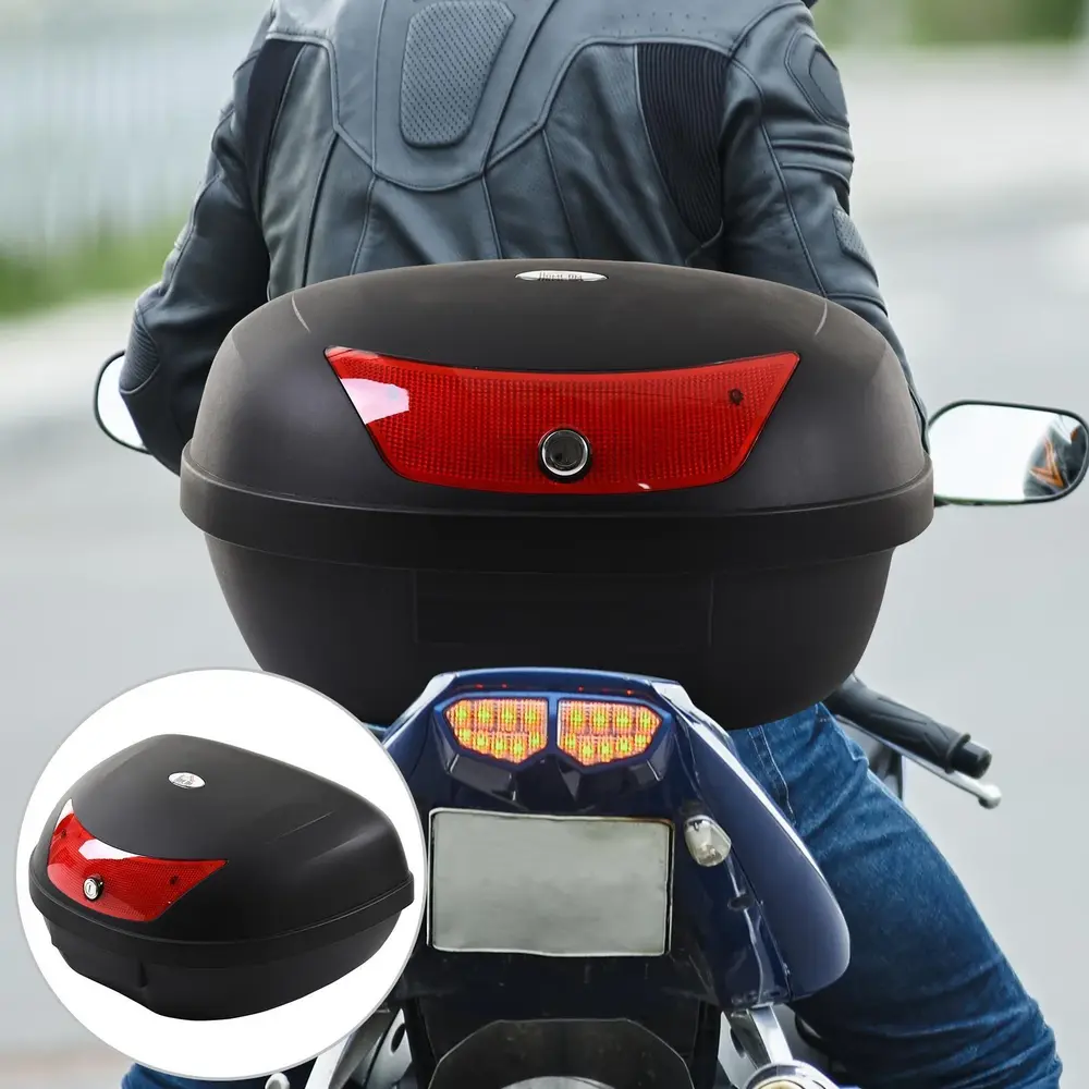 Motorcykelväska Skoterväska 48 L för 59 x 43 x 33 Cm