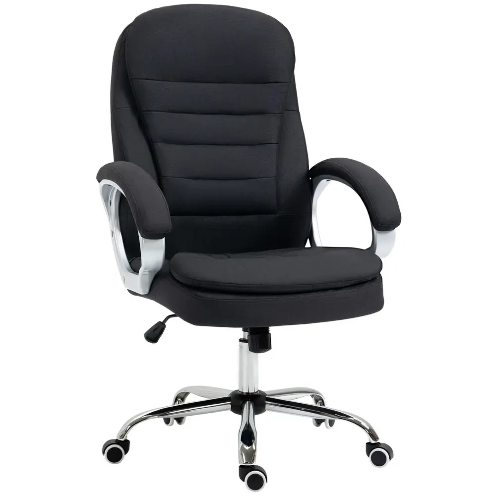 Kontorsstol Linnetyg med Vippfunktion 64 x 75 x 111-121 Cm