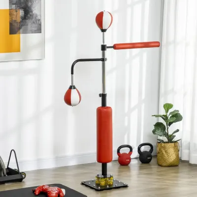 Boxningsstation med Speedball Boxningssäck 140-205 cm