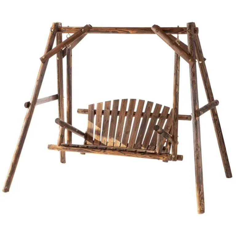 Hammock i Massivt Trä 2-Sits Klassisk 187 x 137 x 170 cm