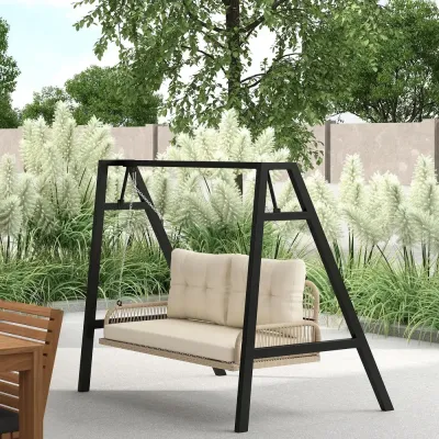 Hammock Rottinggunga 2-Sits Beige 115 x 66 x 44 cm