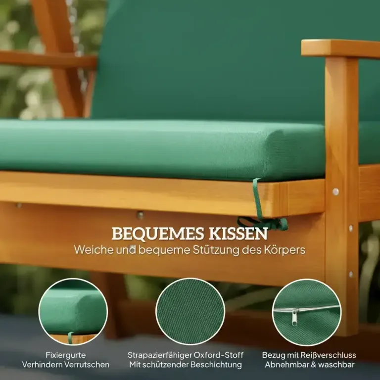 Hammock med Soltak & Dyna Sits Äkta Mörkgrön