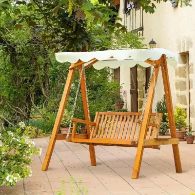 Hammock Natur Lärkträ 2-Sits