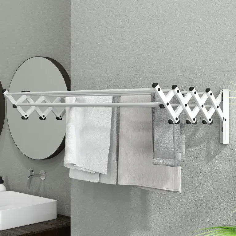 Handdukstork i Aluminium - och Utomhusbruk Silver