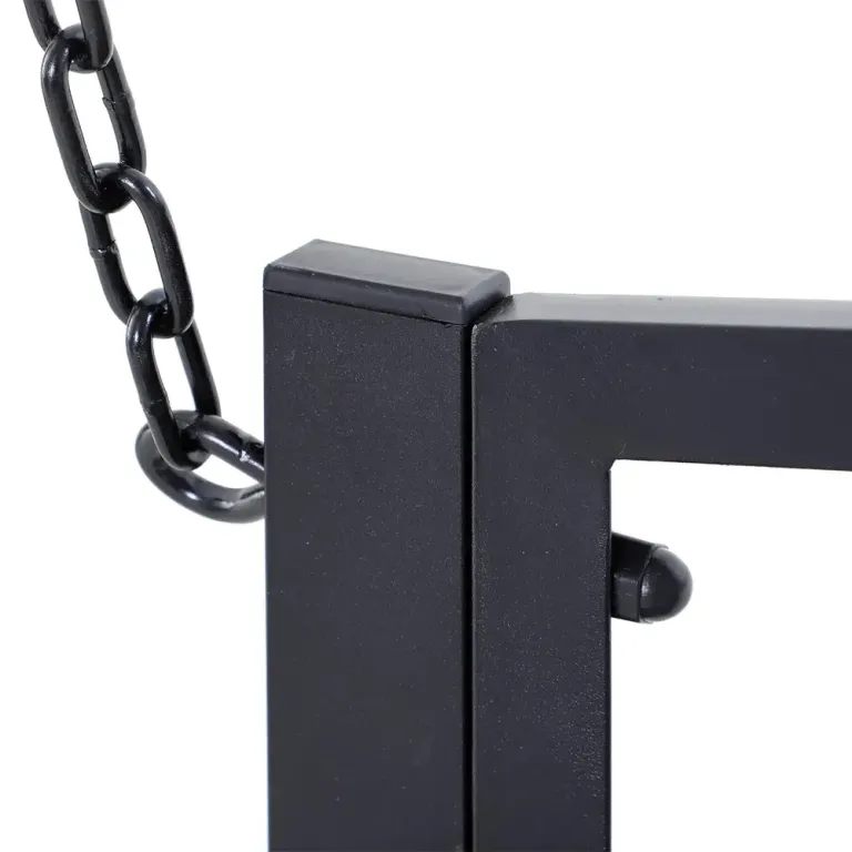 Hänggunga Trädgårdsgunga 2-Sits i Metall Svart 127x60 cm