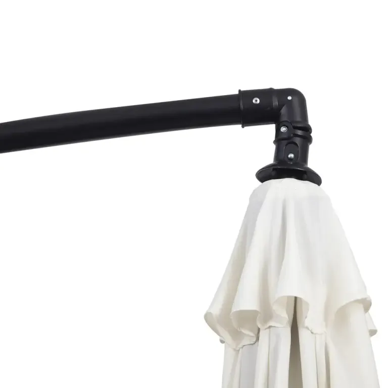 Hängparasoll med Vevmekanism Fribärande Stålstativ 300 cm