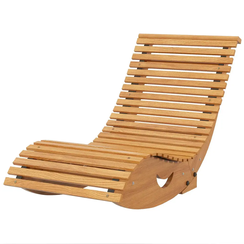 Gungstol med Högt Ryggstöd för Veranda 130 x 60 x 60 Cm