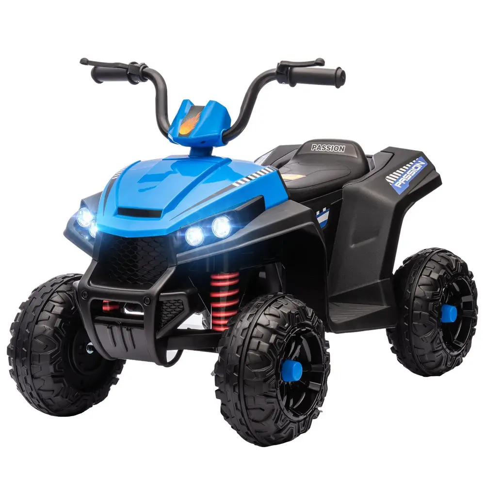 Elektrisk Fyrhjuling Barnbil 12V Quad med Musik Blå