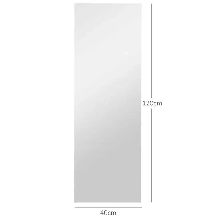 Helfigursspegel Vägghängd Spegel Ramlös Glas Dimbar Väggspegel