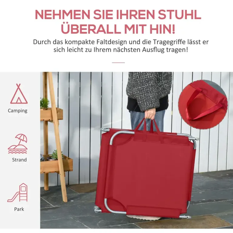 Solsäng Solstol Trädgårdssäng Fällbar