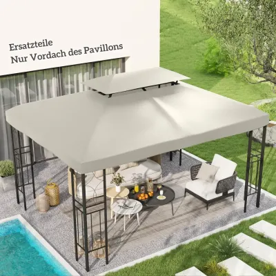 Ersättningstak för Paviljong Krämvit 4 x 3 m