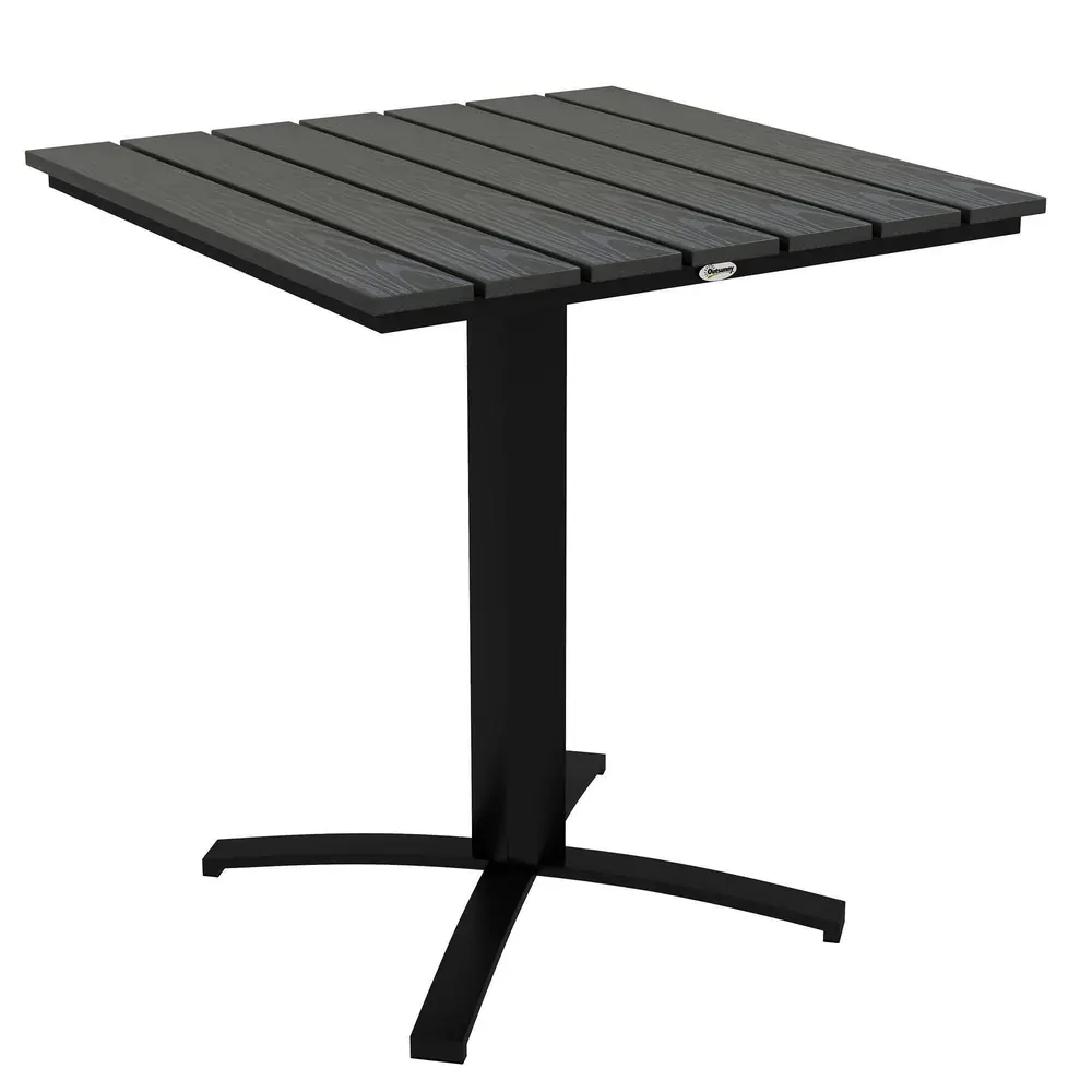 Trädgårdsbord Matbord Grå av Aluminium 70 x 70 x 76 Cm