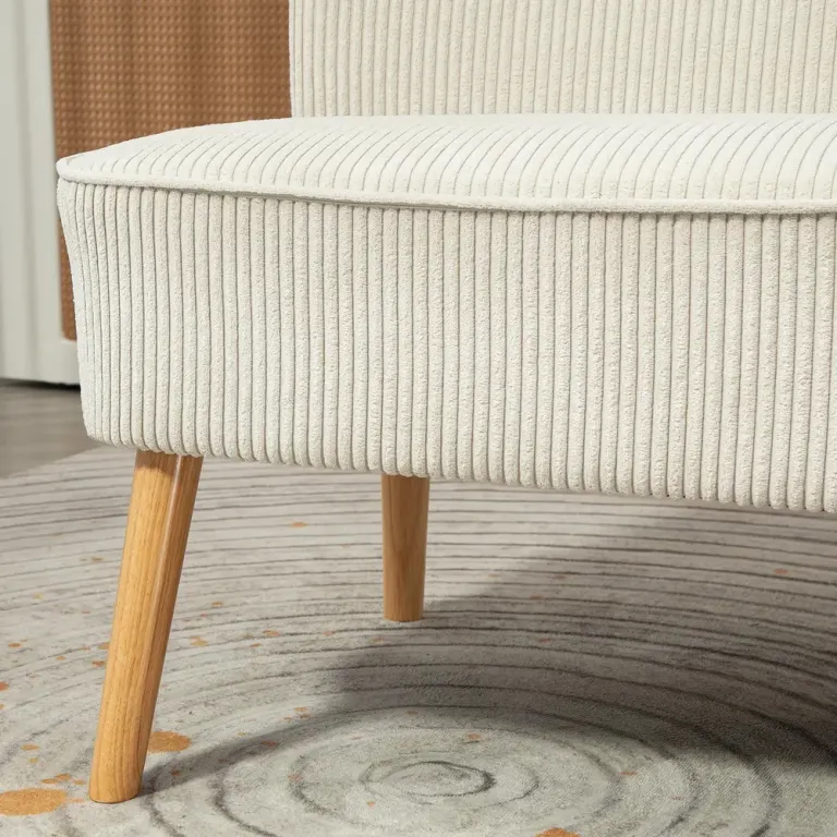 Soffa Loveseat 2-Sits Krämvit 117 x 56,5 x 77 cm