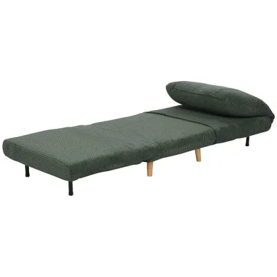 Bäddsoffa Stolsäng 2-i-1 Grön av Manchester 82 x 89 x 83 cm