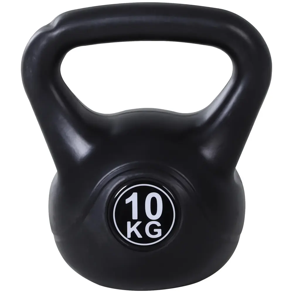 Kettlebell 10 Kg Vikthantel Fylld med Sand för Nybörjare