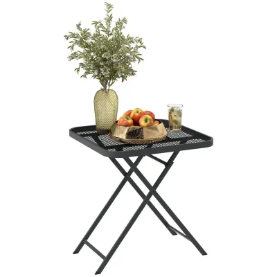 Fällbart Trädgårdsbord Balkongbord 70x70 cm