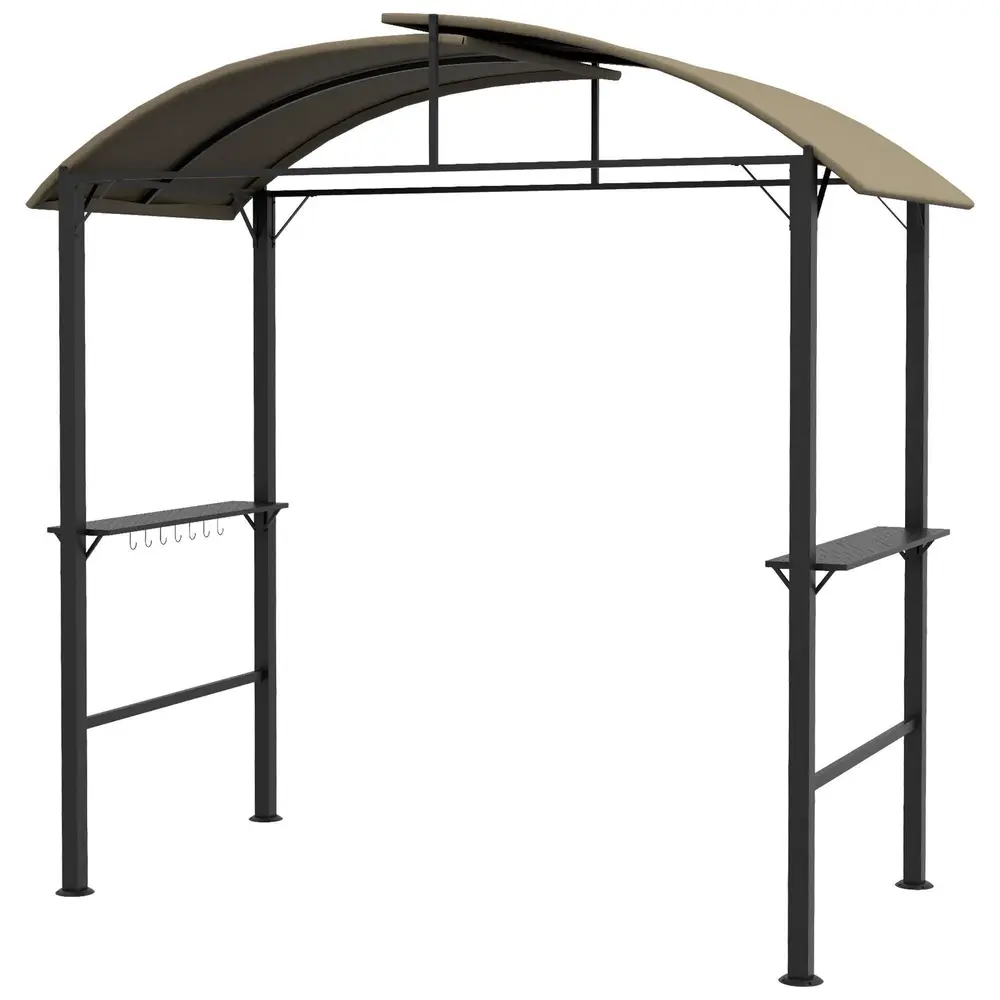 Carport Bilgarage Vit av Stål och PE för Bilar 6x3m