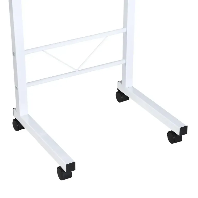 Höj- och Sänkbart Sidobord på Hjul Mobilt C-Bord
