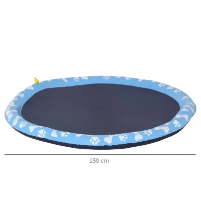 Hopfällbar Hundpool &Amp; Badbalja Ø150 cm Blå
