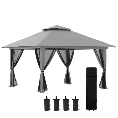 Hopfällbar Pop-up Paviljong Stort Partytält Meter Inkl