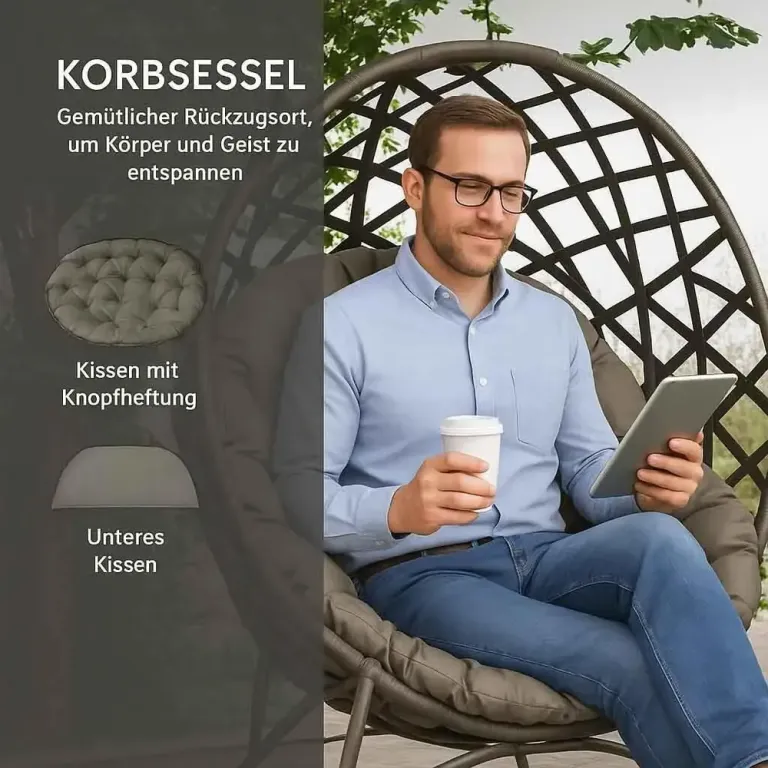 Hopfällbara Trädgårdsstolar 2-Pack 118 x 75 x 142 cm