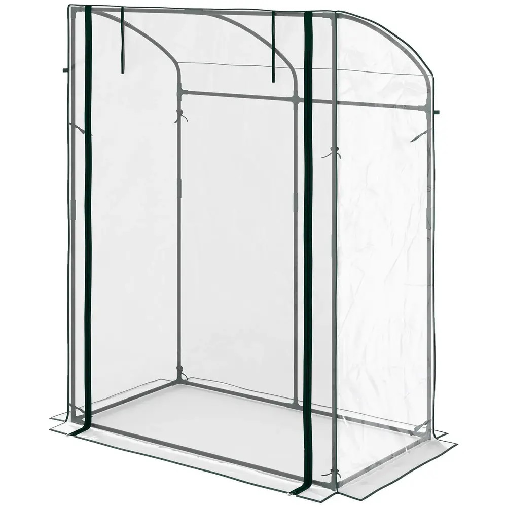 Litet Växthus Tunnelväxthus Transparent 128 x 70 x 170 Cm