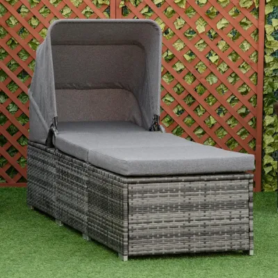 Solsäng i Konstrotting Solstol med Dyna 195 x 65 x 40 cm