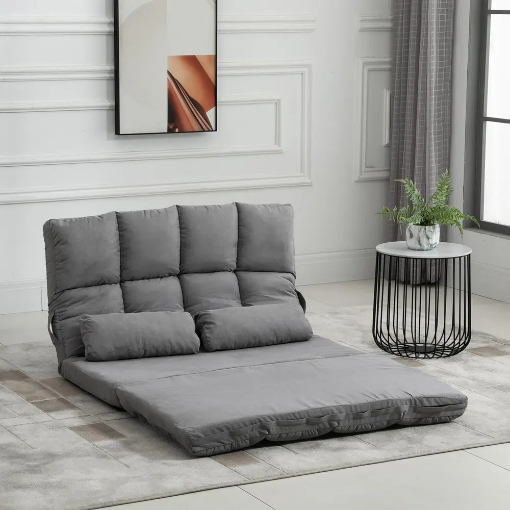 Vikbar Golvstol och Säng 2-i-1 Bäddfåtölj 102 x 73 x 60 Cm