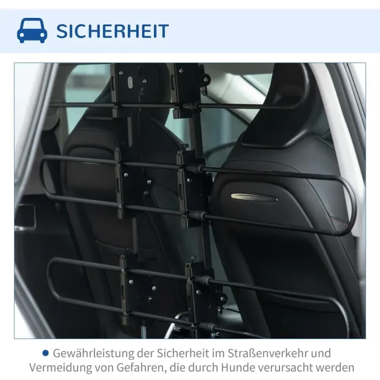 Hundgaller Säkerhetsbarriär för 89--124 cm Stål