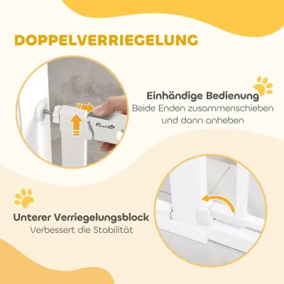 Hundgrind för Dörröppning Trappgrind Justerbart Metall
