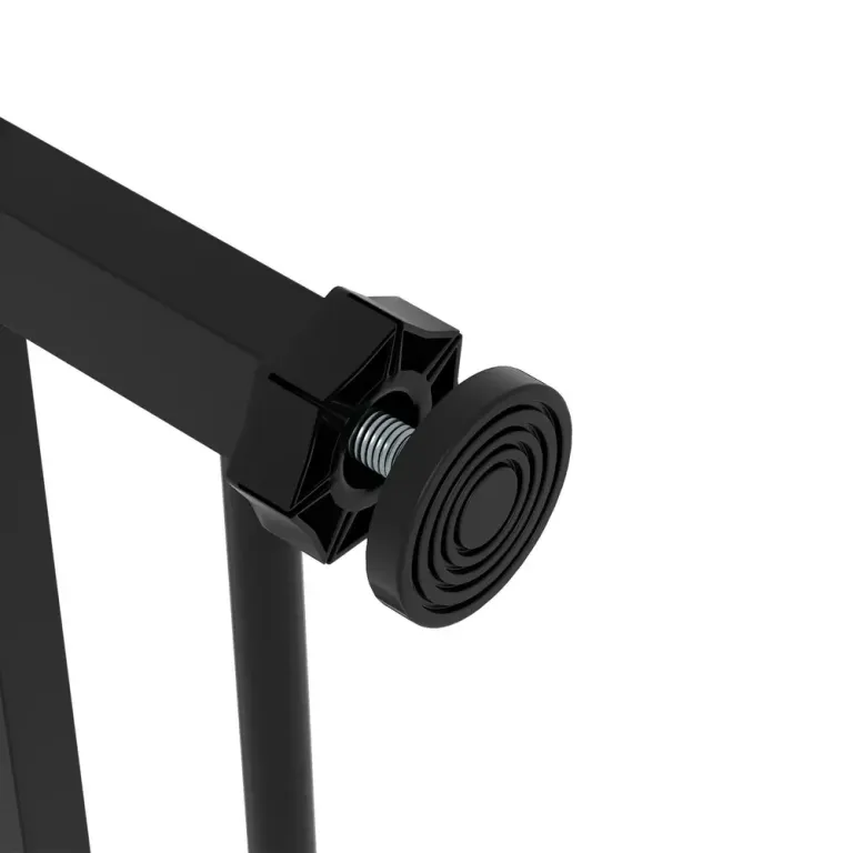 Hundgrind/husdjursgrind Metall och Plast Svart 74–80 cm Justerbar
