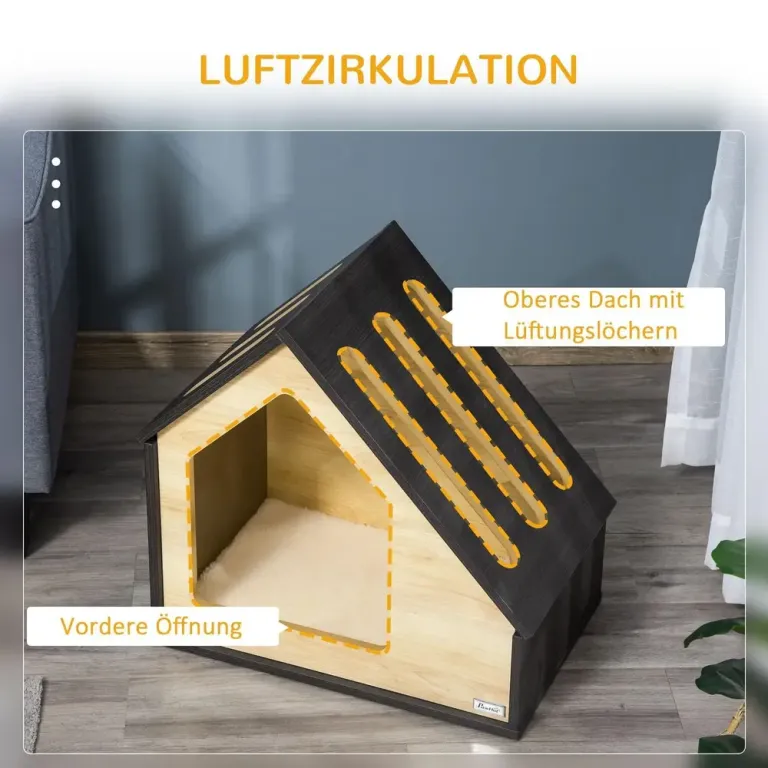 Hundkoja för Inomhusbruk med Dyna, Brun