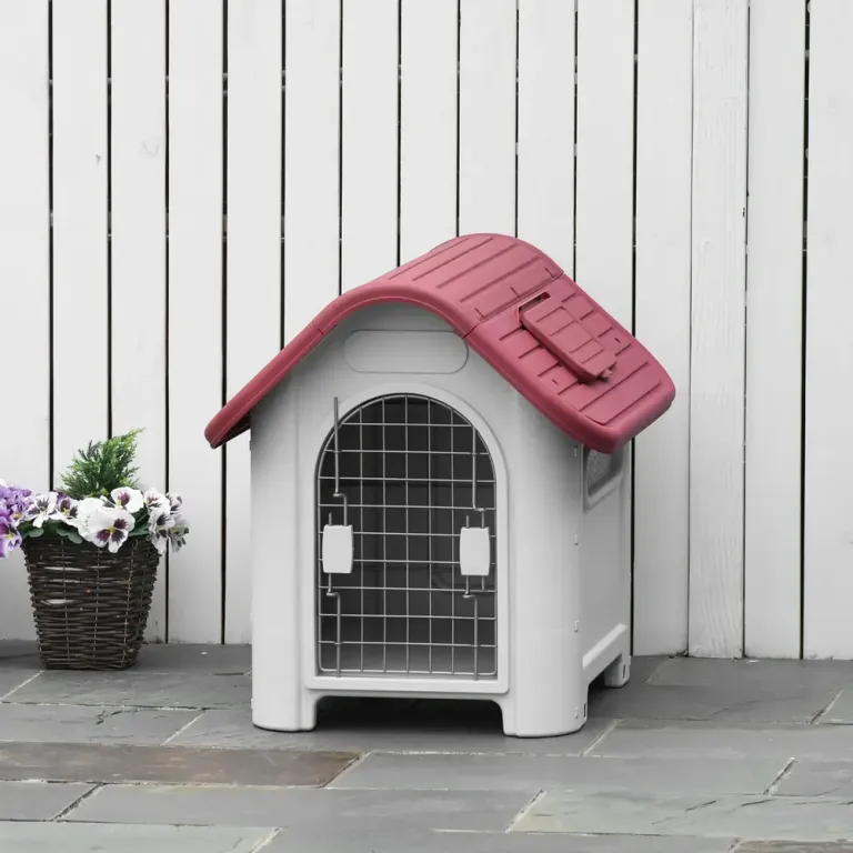 Hundkoja med Öppningsbart Tak Isolerat för Små