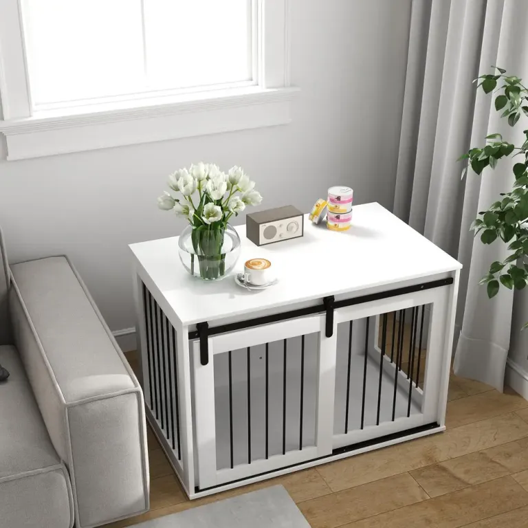 Hundbur 98 x 58 x 61 cm med Skjutdörr