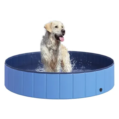 Hundpool Stor Simbassäng för Hundar Plaskdamm Ø140 x H30 cm