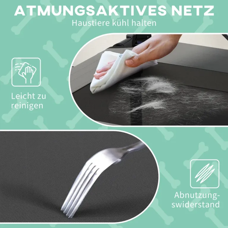 Hundsäng Husdjurssäng Förhöjd Säng Utomhus Upphöjd Ljusgrå
