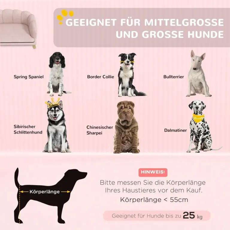 Hundsoffa i Sammet med Pärlskalsform Rosa Kattsoffa
