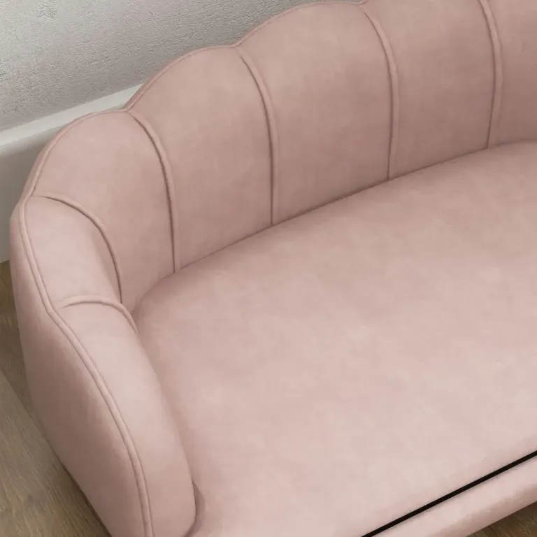 Hundsoffa i Sammet med Pärlskalsform Rosa Kattsoffa