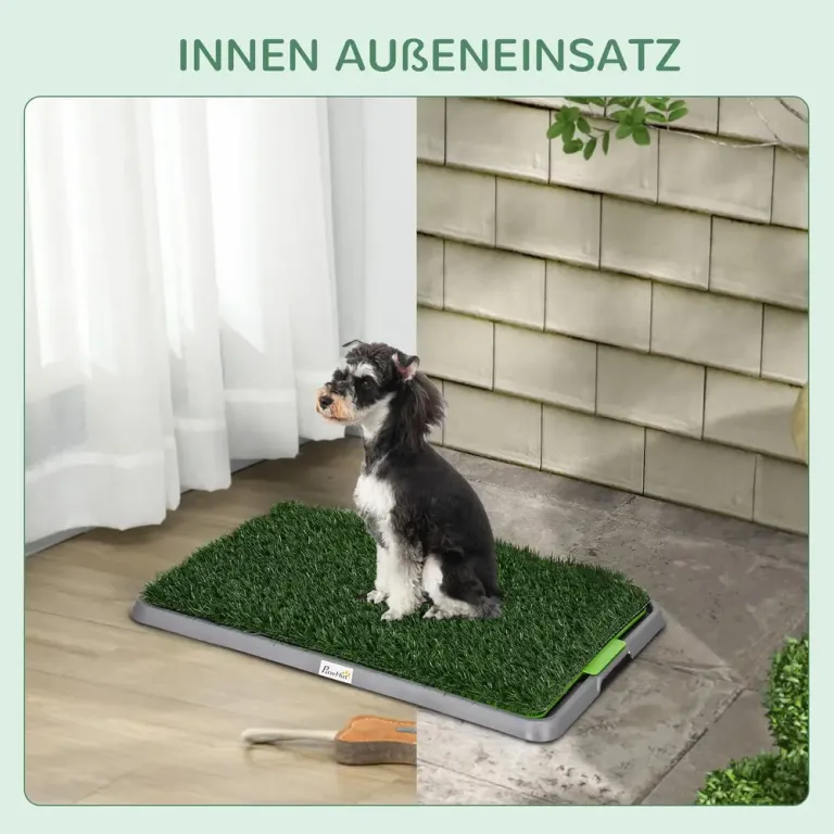 Hundtoalett med Konstgräs Dräneringshål Gräsplatta