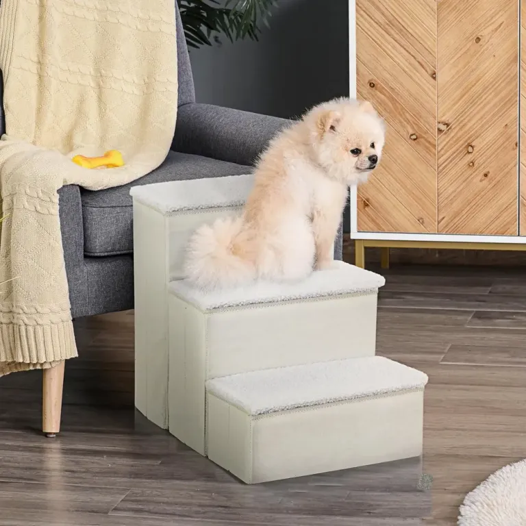 Hundtrappa Djurtrappa Hopfällbar med Förvaring