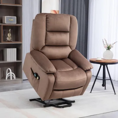 TV-Stol Massagestol Grå av Polyester 90 x 93 x 110 cm