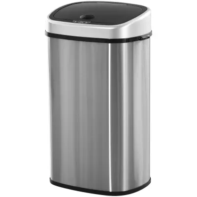Automatisk Soptunna med Rörelsesensor 58 l, Rostfritt