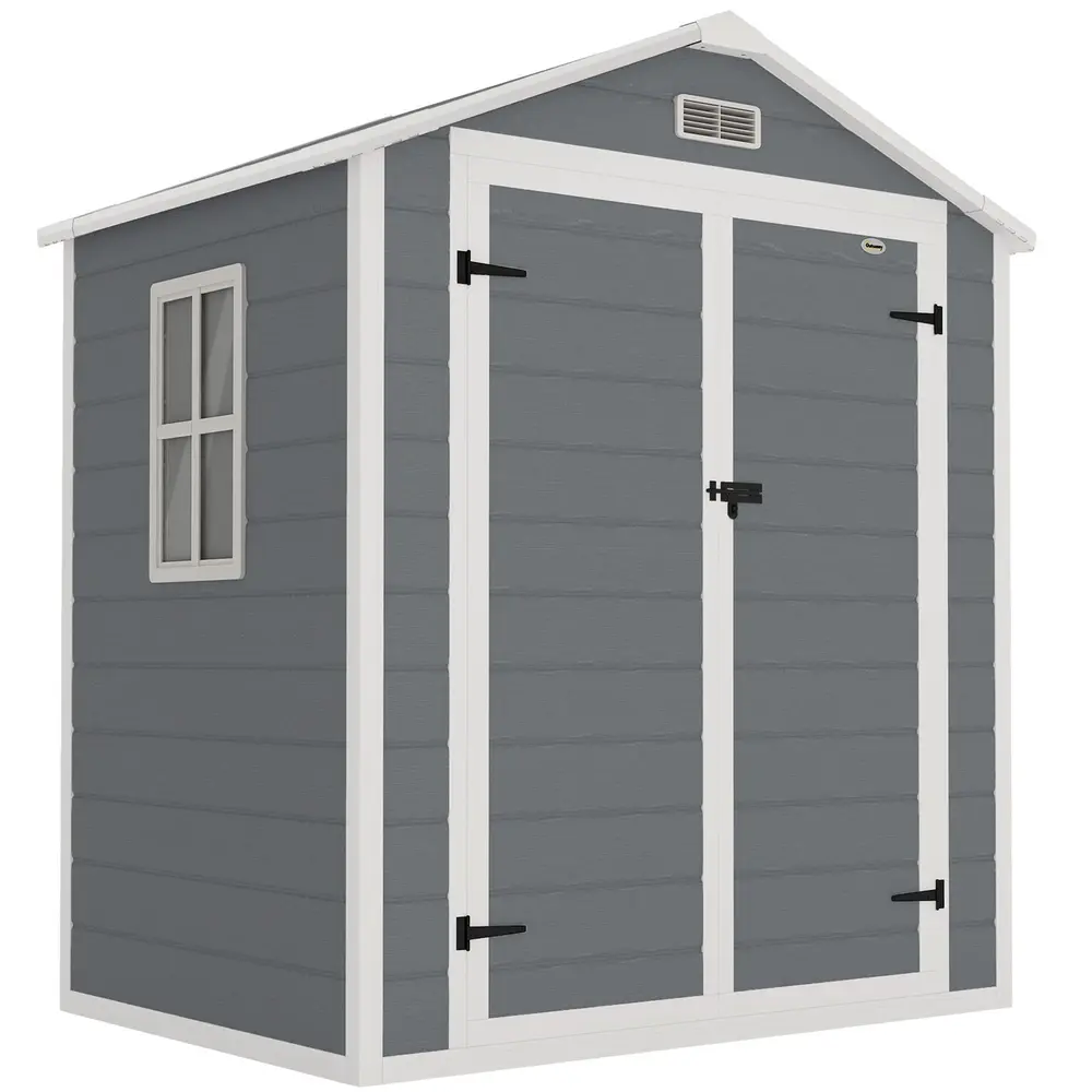 Redskapsbod med Låsbar Dubbelport 1,80 x 1,30 x 2,10 M