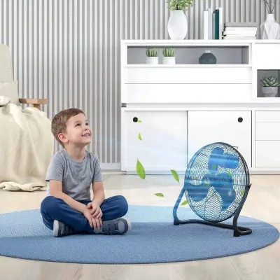 Bordsfläkt Elektrisk Fläkt Svart av Plast för Hem Ve Kontor